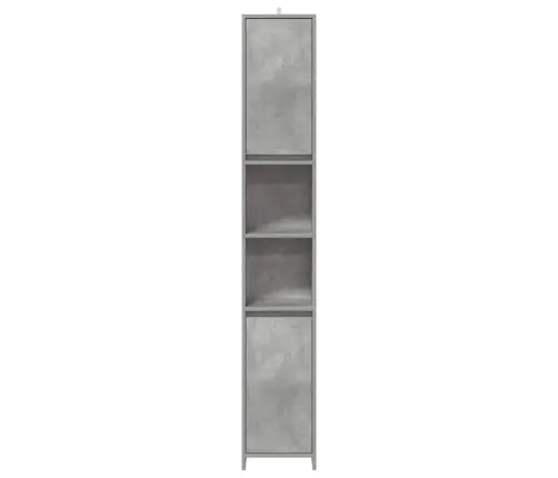 4-Daļīgs Vannasistabas Mēbeļu Komplekts, Betona Pelēks, Koks Vidaxl