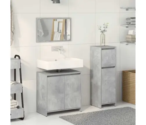 3-Daļīgs Vannasistabas Mēbeļu Komplekts, Inženierijas Koks Vidaxl