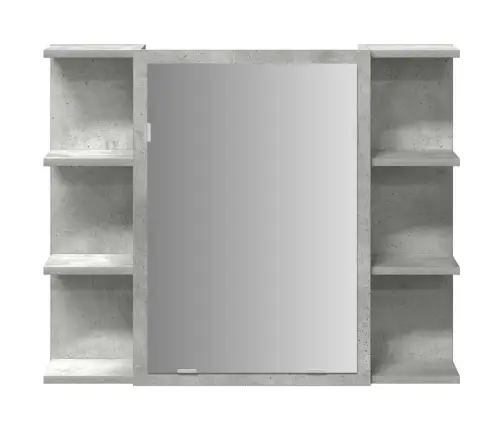 Vonios Baldų Komplektas, 3 Dalių, Betono Pilkas, Mediena