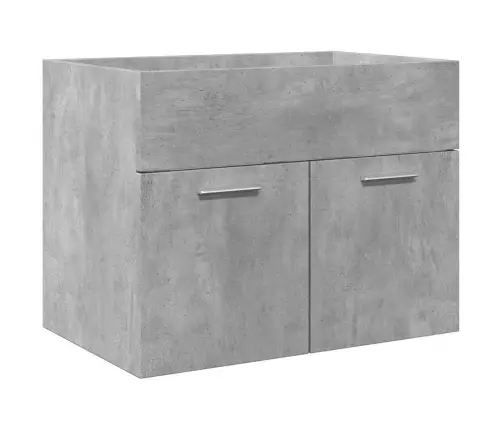 Vannasistabas Skapītis Ar Iebūvētu Izlietni, Betona Pelēks Vidaxl
