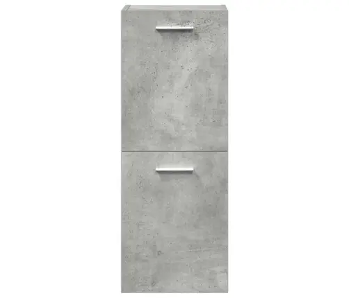 Vonios Baldų Komplektas, 3 Dalių, Betono Pilkas, Mediena