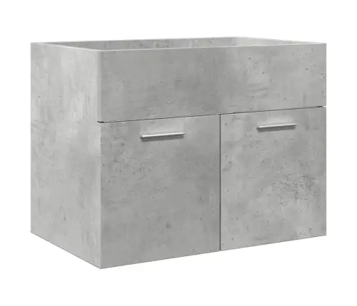 4-Osaline Vannitoa Mööblikomplekt, Betoonhall, Tehispuit