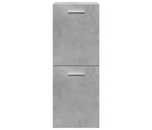 4-Daļīgs Vannasistabas Mēbeļu Komplekts, Betona Pelēks, Koks Vidaxl