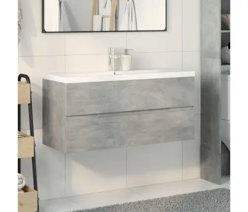 2-Osaline Vannitoa Mööblikomplekt, Betoonhall, Tehispuit