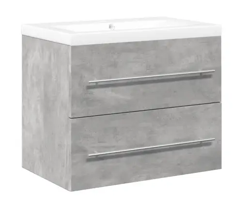 2-Osaline Vannitoa Mööblikomplekt, Betoonhall, Tehispuit