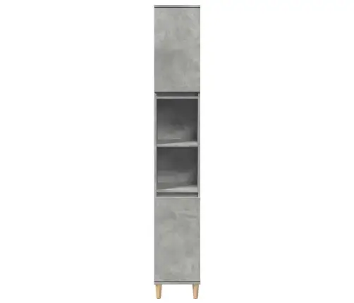 3-Osaline Vannitoa Mööblikomplekt, Betoonhall, Tehispuit