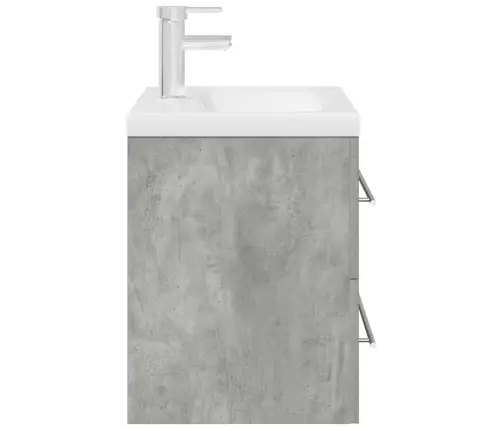 Vonios Baldų Komplektas, 2 Dalių, Betono Pilkas, Mediena Vonios Baldų Komplektas, 2 Dalių, Betono Pilkas, Mediena