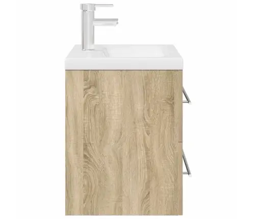 Vonios Baldų Komplektas, 2 Dalių, Ąžuolo, Apdirbta Mediena