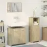 3-Daļīgs Vannasistabas Mēbeļu Komplekts, Sonomas Ozolkoka Vidaxl