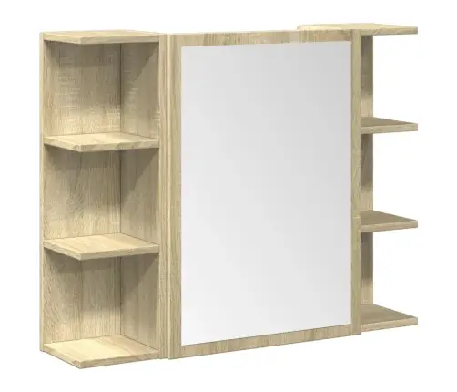 Vonios Baldų Komplektas, 3 Dalių, Ąžuolo, Apdirbta Mediena