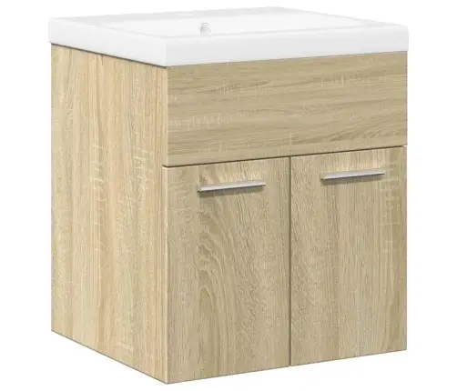 Vonios Baldų Komplektas, 2 Dalių, Ąžuolo, Apdirbta Mediena