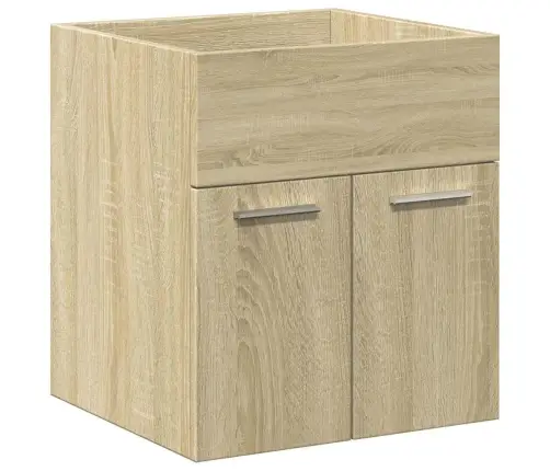 Vonios Baldų Komplektas, 2 Dalių, Ąžuolo, Apdirbta Mediena