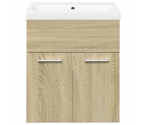 Vonios Baldų Komplektas, 2 Dalių, Ąžuolo, Apdirbta Mediena