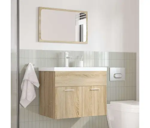 Vonios Baldų Komplektas, 3 Dalių, Ąžuolo, Apdirbta Mediena