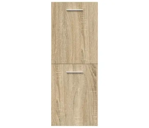 Vonios Baldų Komplektas, 5 Dalių, Ąžuolo, Apdirbta Mediena