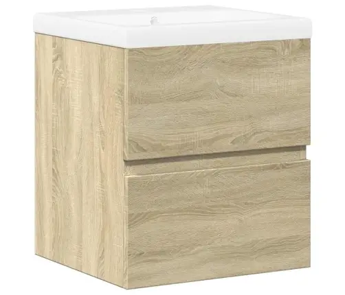 2-Osaline Vannitoa Mööblikomplekt, Sonoma Tamm, Tehispuit