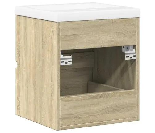 2-Osaline Vannitoa Mööblikomplekt, Sonoma Tamm, Tehispuit