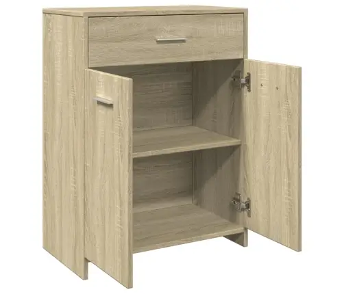 4-Osaline Vannitoa Mööblikomplekt, Sonoma Tamm, Tehispuit