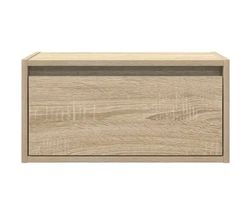 Sienas Naktsskapītis Ar Led Apgaismojumu, Ozola Krāsa Vidaxl