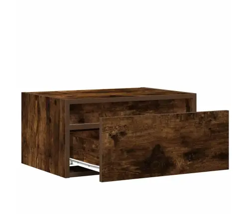 Sienas Naktsskapītis Ar Led Apgaismojumu, Ozola Krāsa Vidaxl