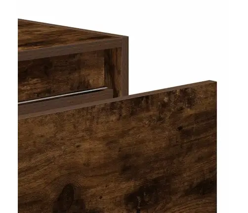 Sienas Naktsskapītis Ar Led Apgaismojumu, Ozola Krāsa Vidaxl