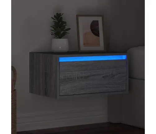 Seinale Kinnitatav Öökapp Led-Tuledega, Hall Sonoma Tamm
