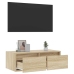 Tv Galdiņš Ar Led Lampiņām Ozolkoka Krāsa 75X35,5X25 Cm Vidaxl