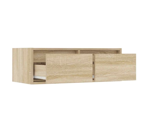 Tv Galdiņš Ar Led Lampiņām Ozolkoka Krāsa 75X35,5X25 Cm Vidaxl