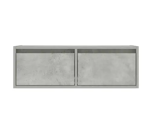 Tv Galdiņš Ar Led Lampiņām Betona Pelēks 75X35,5X25 Cm Vidaxl