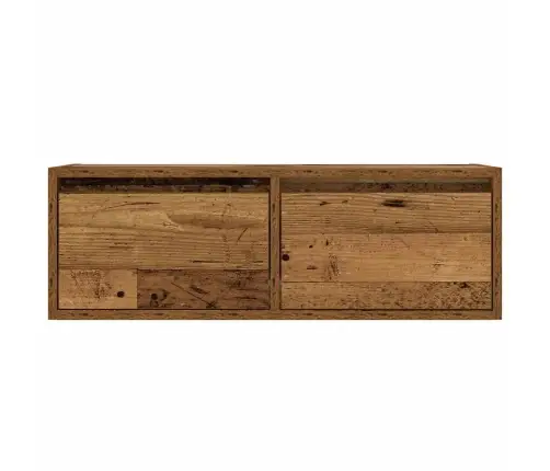 Tv Galdiņš Ar Led Lampiņām Veca Koka 75X35,5X25 Cm Vidaxl