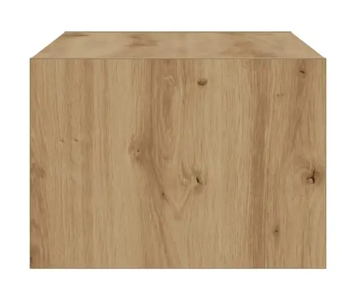 Tv Galdiņš Ar Led Lampiņām Koka Krāsā 75X35,5X25 Cm Vidaxl