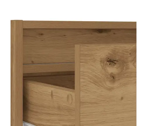 Tv Galdiņš Ar Led Lampiņām Koka Krāsā 75X35,5X25 Cm Vidaxl