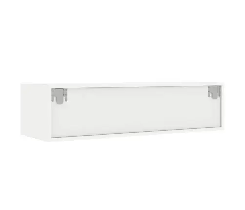 Tv Galdiņš Ar Led Lampiņām Balts 100X35,5X25 Cm Vidaxl