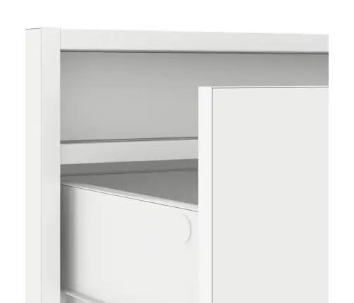 Tv Galdiņš Ar Led Lampiņām Balts 100X35,5X25 Cm Vidaxl