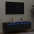Tv Galdiņš Ar Led Lampiņām Melns Ozols 100X35,5X25 Cm Vidaxl