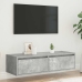Telerialus Led-Tuledega, Betoonhall, 100X35,5X25 Cm