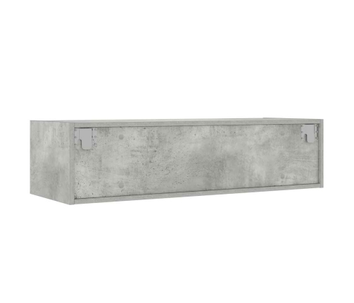 Telerialus Led-Tuledega, Betoonhall, 100X35,5X25 Cm