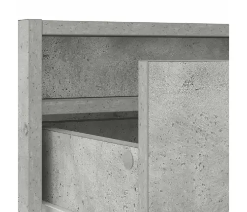 Tv Galdiņš Ar Led Lampiņām Betona Pelēks 100X35,5X25 Cm Vidaxl