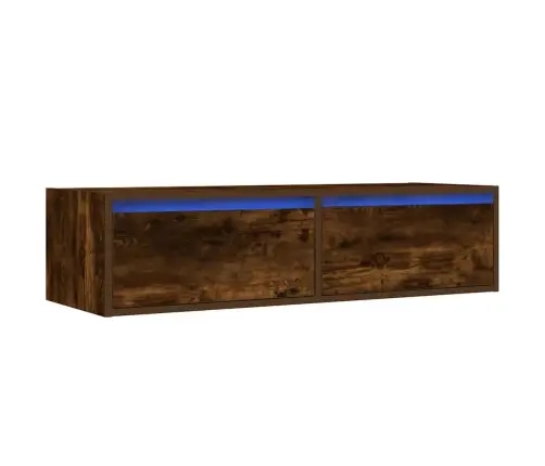 Tv Galdiņš Ar Led Lampiņām Ozolkoka Krāsa 100X35,5X25 Cm Vidaxl