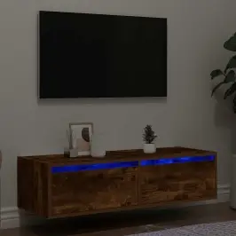 Led-Tuledega Telerikapp, Suitsutatud Tamm, 100X35,5X25 Cm