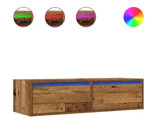 Televizoriaus Spintelė Su Led, Medienos, 100X35,5X25 Cm