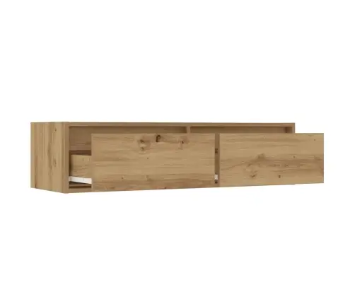 Tv Galdiņš Ar Led Lampiņām Koka Krāsa 100X35,5X25 Cm Vidaxl