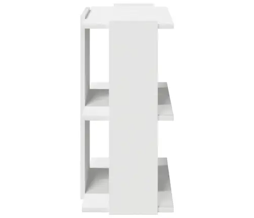 Raamaturiiul 3-Korruseline Valge 60X30X60 Cm Ehituspuit