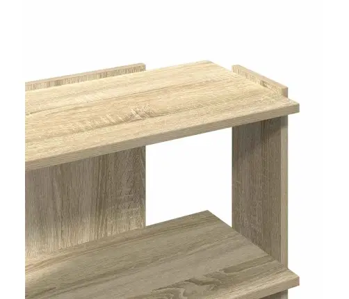 Raamaturiiul 3 Korrust, Sonoma Tamm, 60X30X60 cm Tehispuit