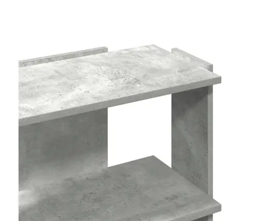 Raamaturiiul 3 Korrust, Betoonhall, 60X30X60 Cm Tehispuit
