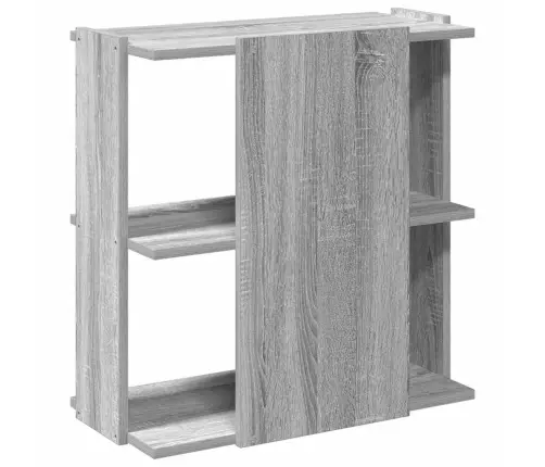 Knygų Spinta, 3 Aukštų, Pilka, 60X30X60cm Apdirbta Mediena
