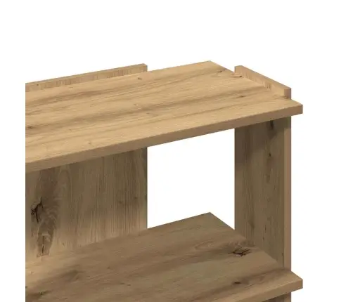 Grāmatu Skapis 3Līmeņu Amatniecības Ozols, 60X30X60 Cm Vidaxl