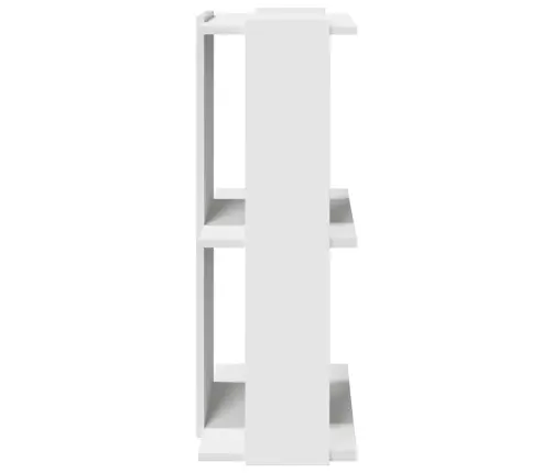 Raamaturiiul 3-Korruseline, Valge, 60X30X80 Cm Tehispuit