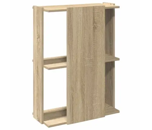 Raamaturiiul 3 Korrust, Sonoma Tamm, 60X30X86 cm Tehispuit