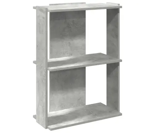 Knygų Spinta, 3 Aukštų, Betono, 60X30X80cm Apdirbta Mediena